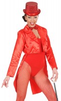 Red ladies' show tailcoat