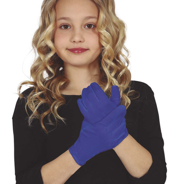 Rękawiczki dla dzieci w kolorze niebieskim