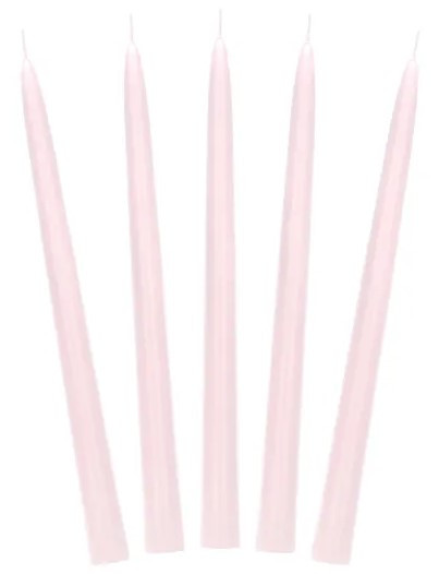 10 candeline rosa chiaro 24cm