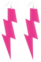 Vorschau: Neon Pinke Blitz Ohrringe