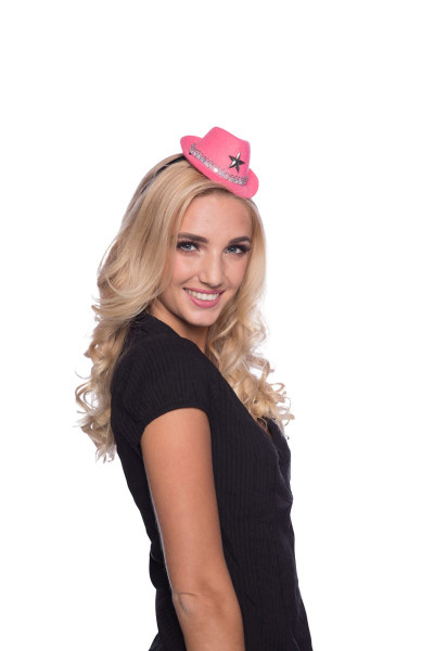 Sheriff Sierra sombrero vaquera rosa