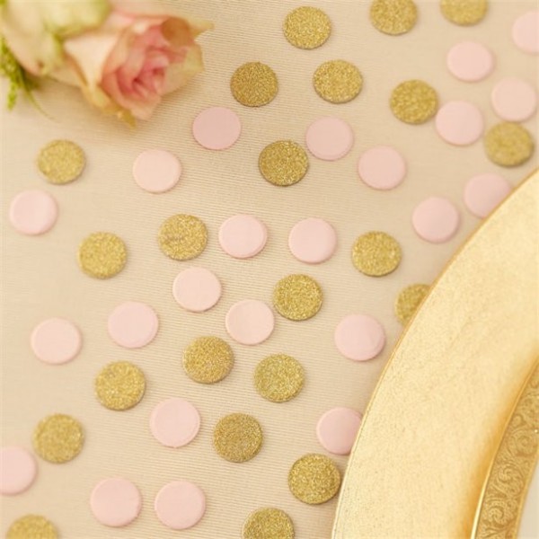 Gold-pink confetti 14g