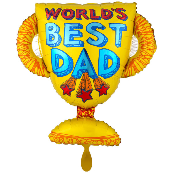 Worlds Best Dad Foil Balloon XXL 71cm