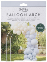 Oversigt: Eco Balloon Garland Blå Hvid