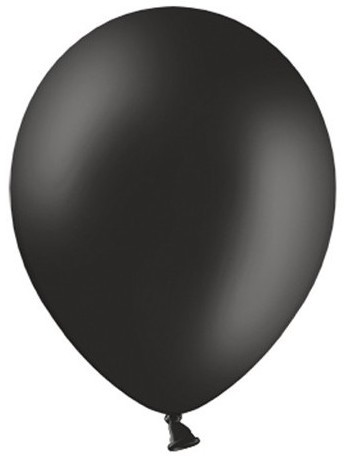100 feststjerner balloner sort 27cm