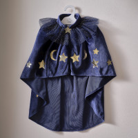 Star magic cape for girls blue deluxe