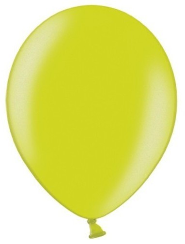 50 Partystar metallic Ballons maigrün 30cm