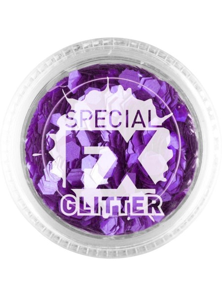 FX Special Glitter Hexagon paars 2g