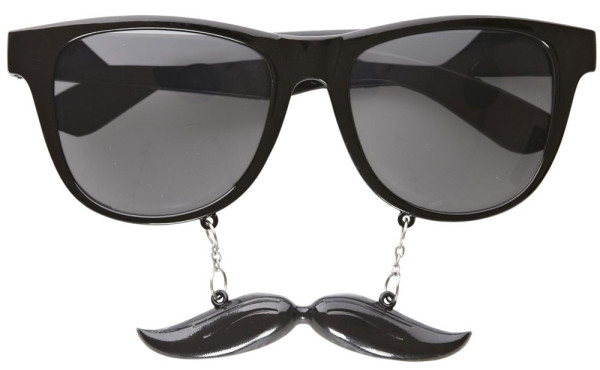 Mafia boss glasses with mustache