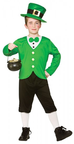St Patricks leprechaun kostym för pojkar