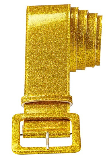 Brokatowy pasek w kolorze złotym 120cm