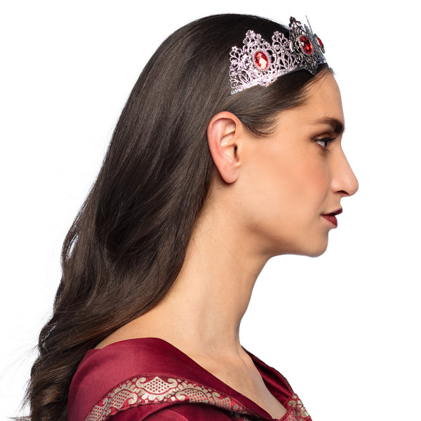 Royal Princess Tiara silber-rot 3