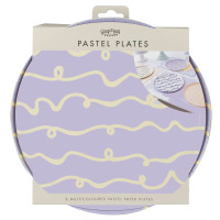 Preview: 8 paper plates Bella Pastel 25cm