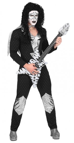 Heavy Metal Rock Star kostym för män
