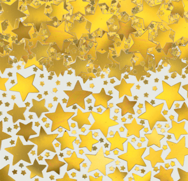 70g konfetti stjerne stil guld