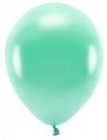 Preview: 100 Eco metallic balloons jade green 30cm