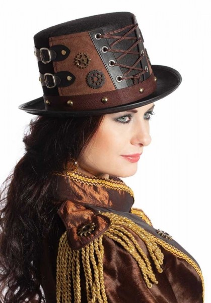 Chapeau haut de forme victorien steampunk Mary