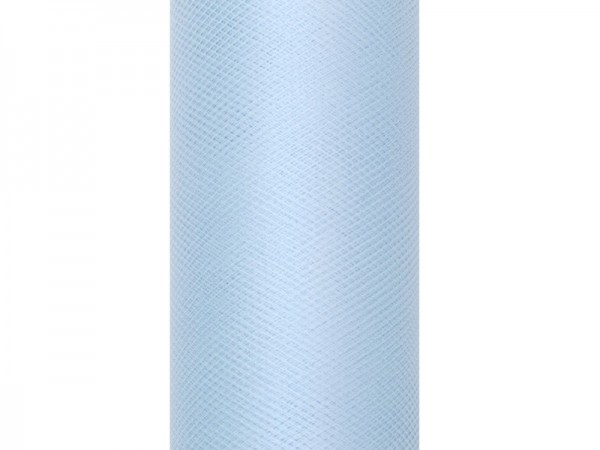 Tiulowa tkanina Luna pastelowa niebieska 9m x 50cm