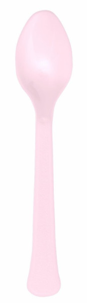 24 Marshmallow Pink Reusable Spoons