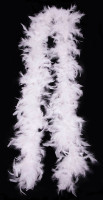 White Hollywood feather boa 1.8m