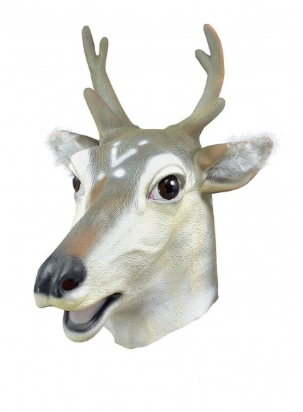 Máscara de cabeza completa de ciervo reno