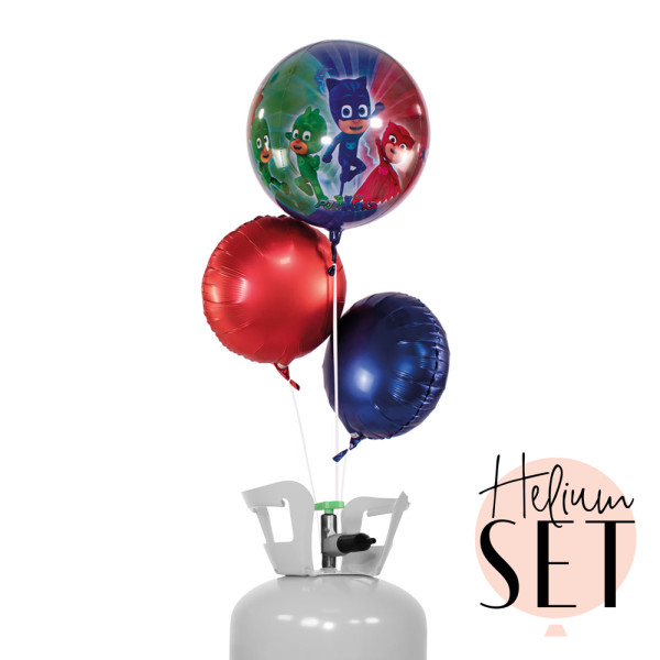 PJ Masks Ballonbouquet-Set mit Heliumbehälter