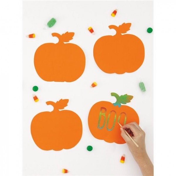 24 Pumpkin Scratch Art Scratch Art