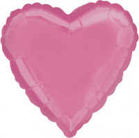 Oud roze hart ballon 43cm