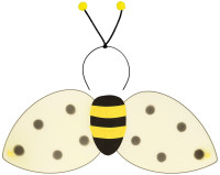 Oversigt: Søde biervinger og pandebånd til børn