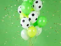 6 Fußball Luftballons Kick it 30cm