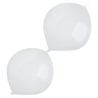 50 garland balloons white 30cm