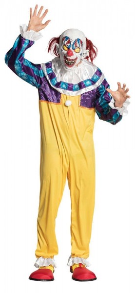 Crazy horror clown costume for men