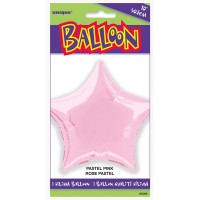 Oversigt: Folieballon Rising Star pink