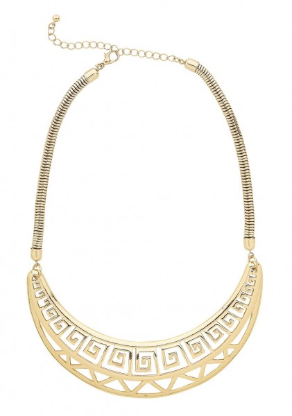 Golden necklace in Roman look