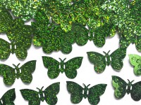 Oversigt: 15g sprede dekoration holografiske sommerfugle