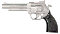 Silberner Gangster Revolver
