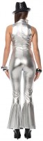 Preview: Silver disco bell-bottoms jumpsuit