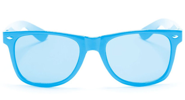 Okulary retro w kolorze niebieskim