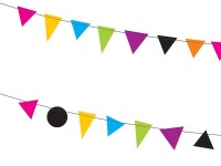 Preview: 2 monster party garlands 1.5m