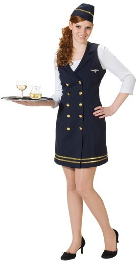 Stewardess kostume til kvinder