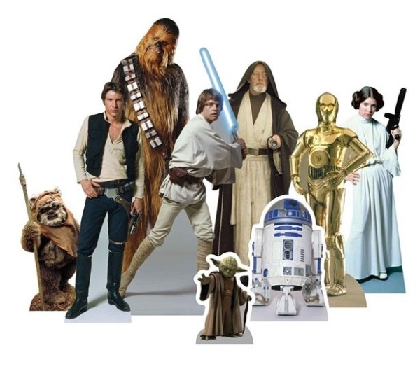 9 décorations de table de héros de Star Wars
