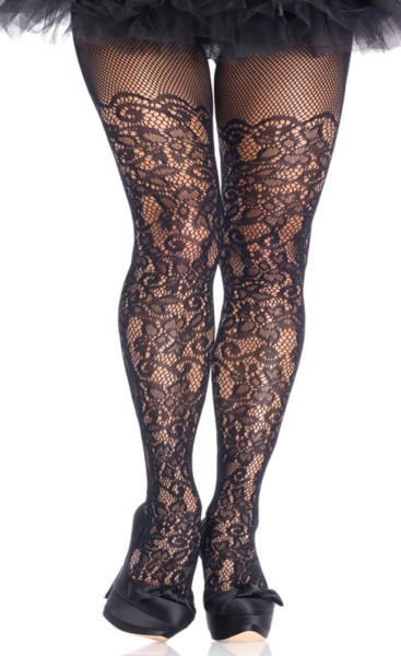 Plus Size Spets Tights Florala