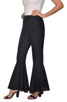 Preview: Black 70s flared trousers Amy for women