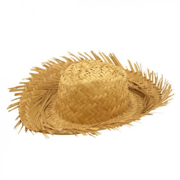 Beach hat with fringes