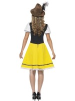 Preview: Dirndl Gisela green yellow