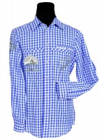 Blue Alpenliebe Trachten Shirt Kai