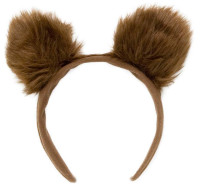 Bear plush ears on headband