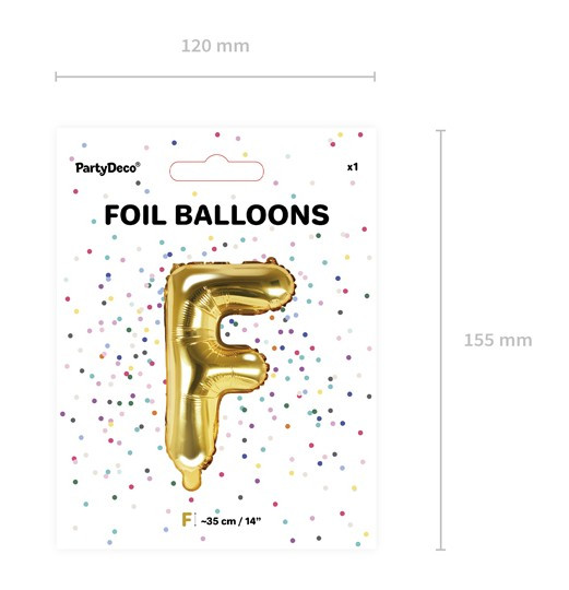 Folienballon F gold 35cm 3