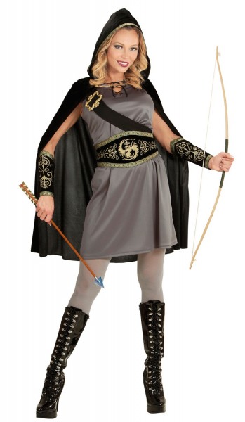 Middelalderlig kriger dame kostume 4