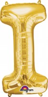 Buchstaben Folienballon I gold 81cm